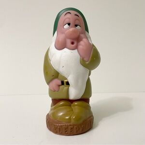 VTG Disney Snow White & Seven Dwarfs Sleepy 5" Rubber/Plastic Figure